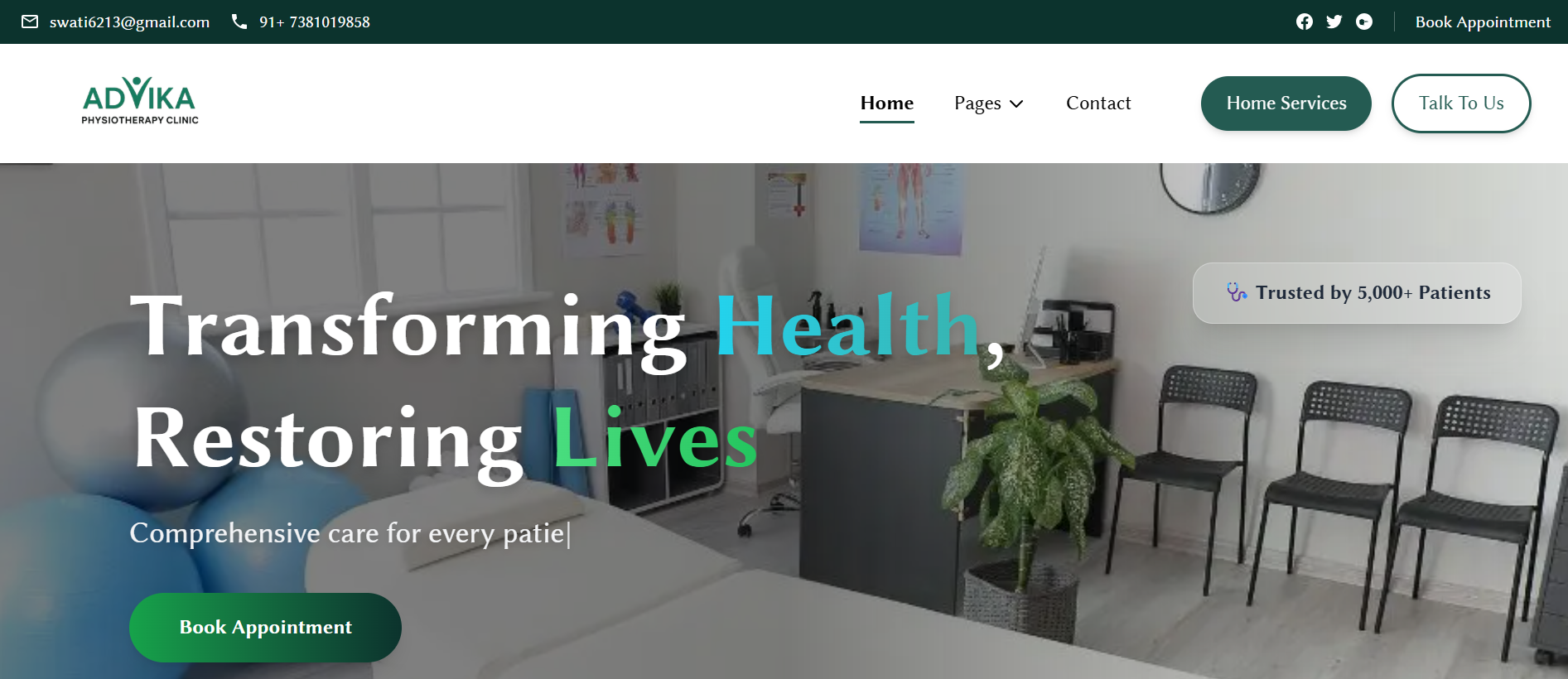 Advika Physiotherapy Clinic cover